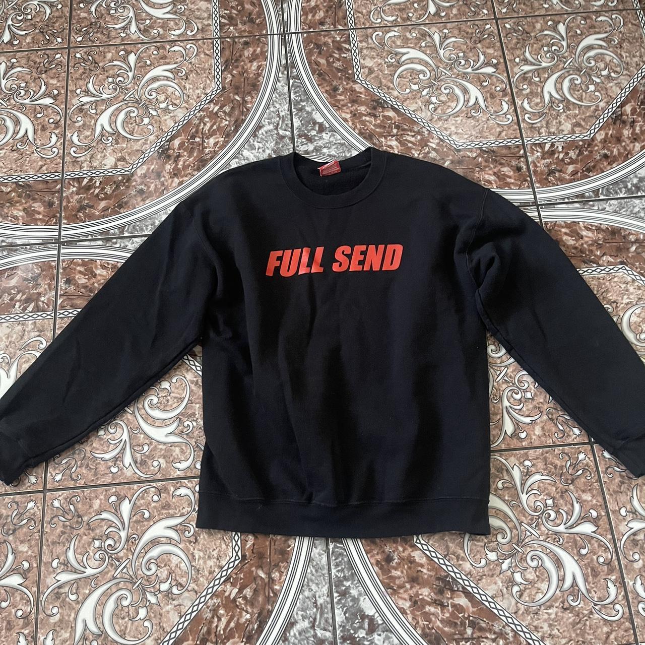 nelk boys full send crew neck size Large no