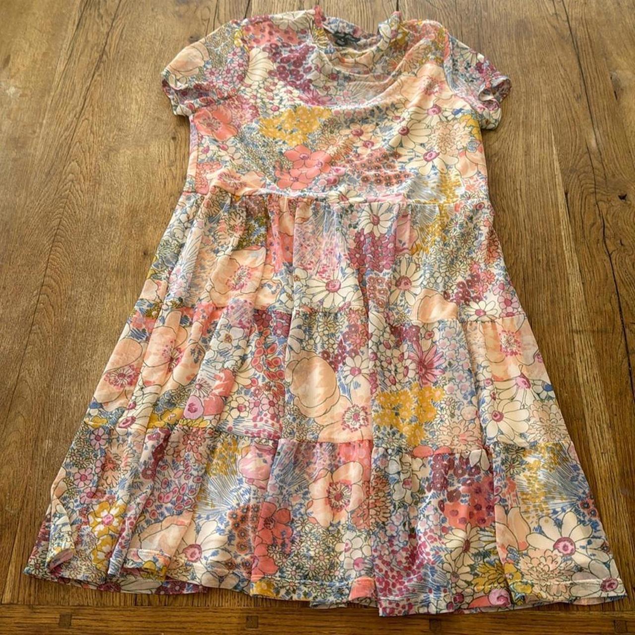 Lily Rose girls floral dress size Medium - Depop
