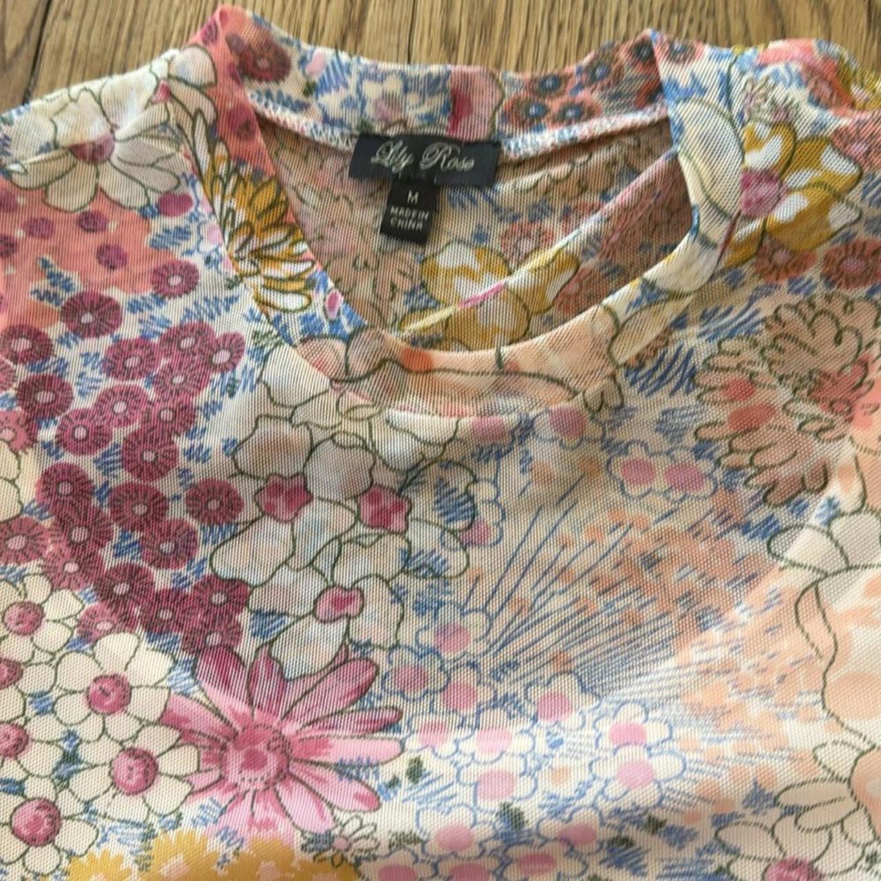 Lily Rose girls floral dress size Medium - Depop