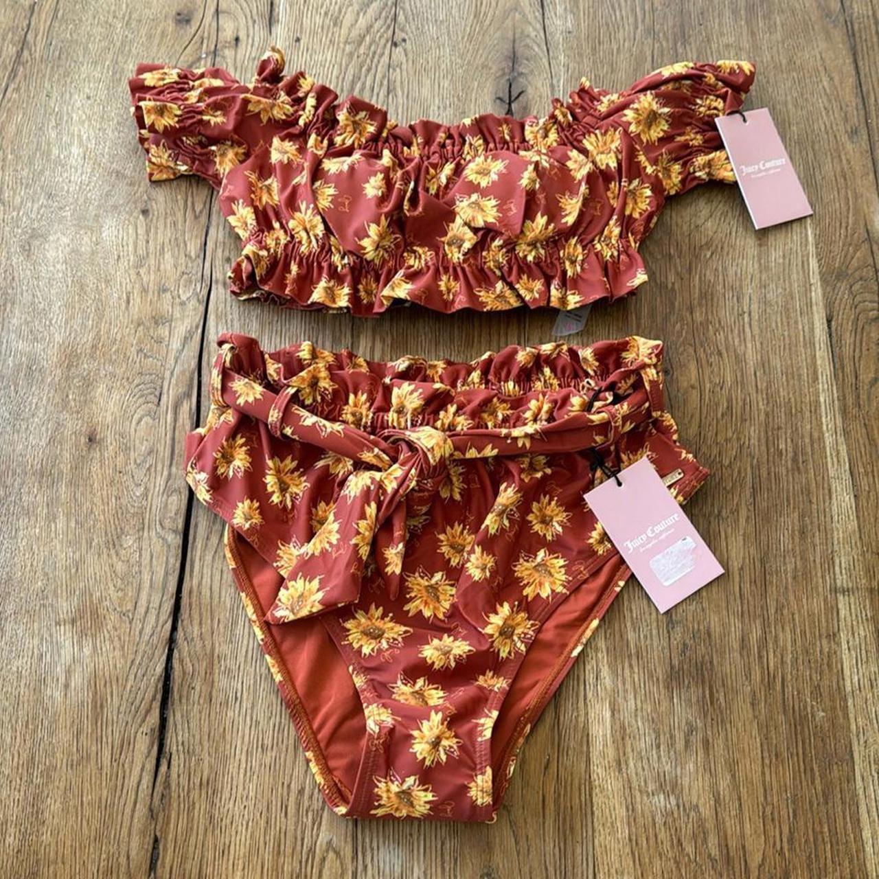 Juicy Couture Bikini Floral Bathing. Depop