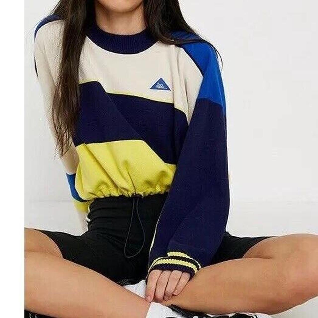 ‘iets frans’ cropped jumper, Yellow, cream and