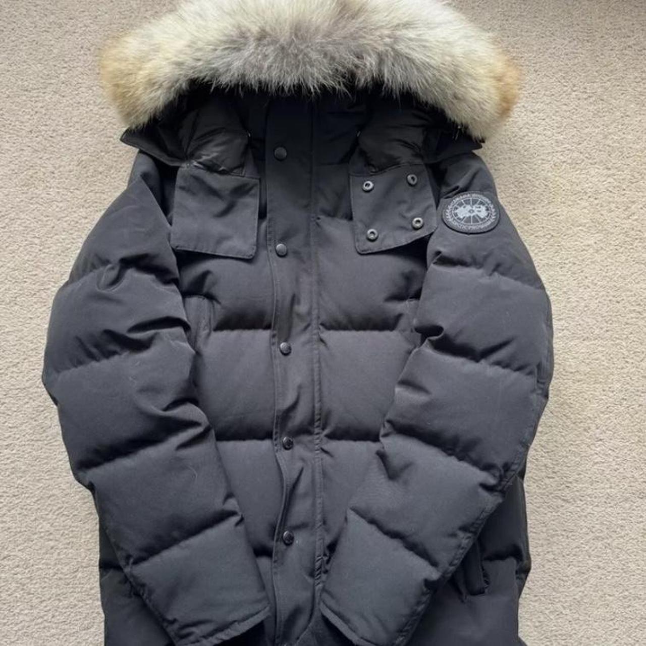 Canda Goose Small Black Badge Wyndham Parka - New... - Depop