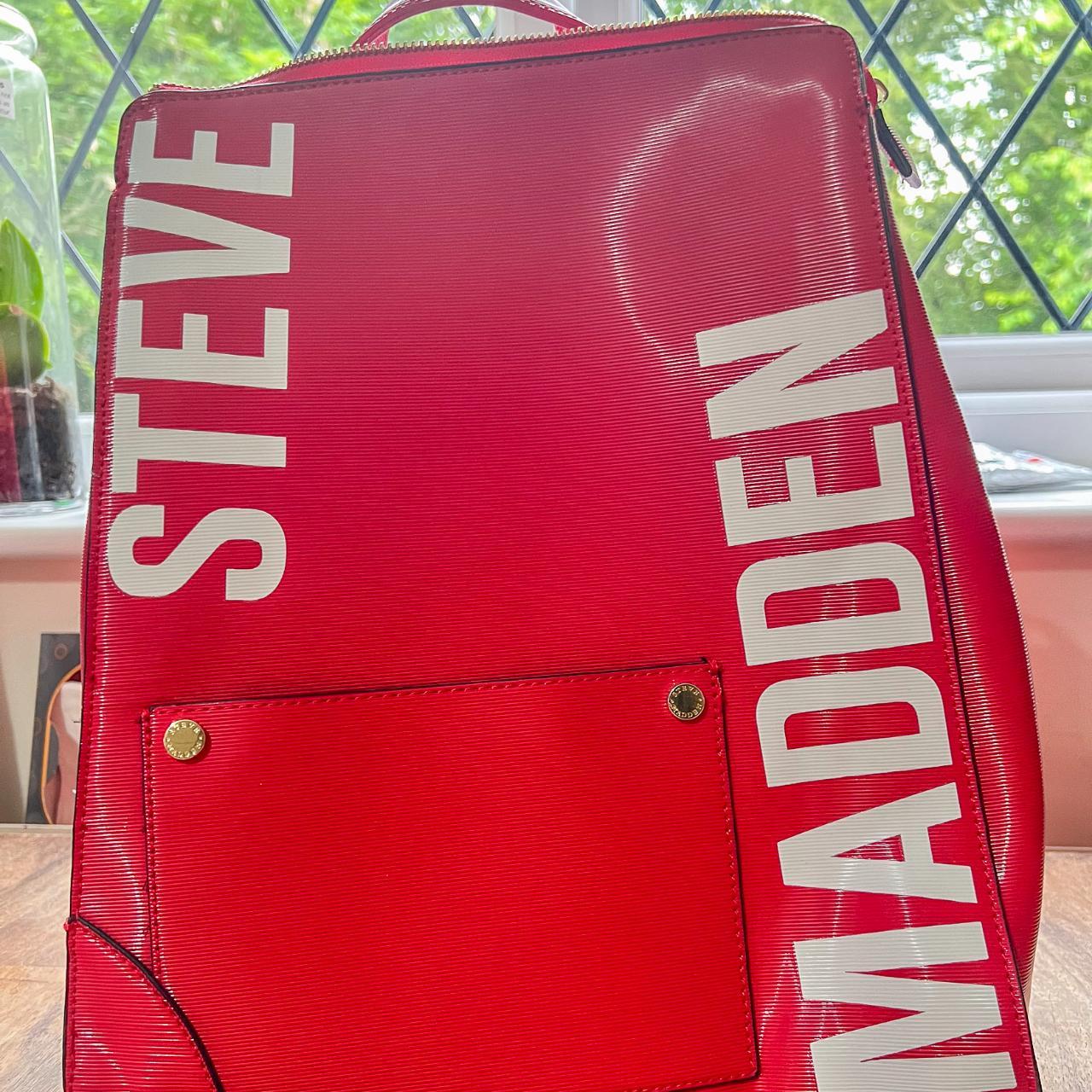 Steve madden red backpack sale