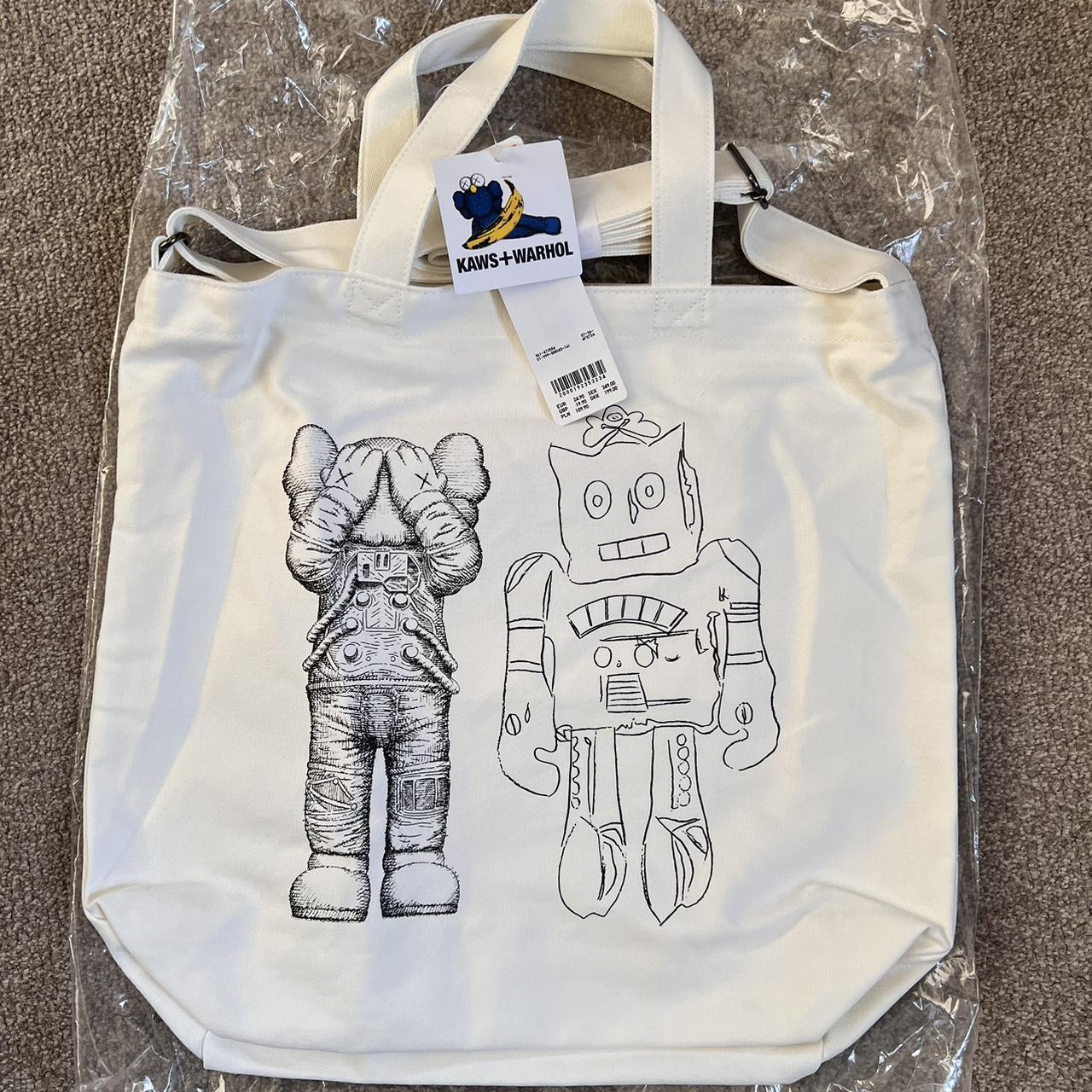 Uniqlo x Kaws + Warhol Tote Bag One size Brand | Depop
