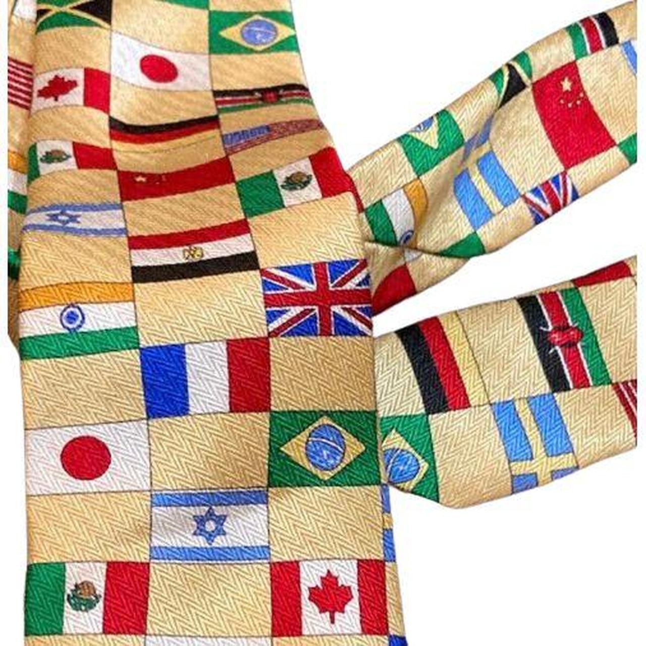 NWT Men's Dockers Flags Of The World Tie Necktie... - Depop