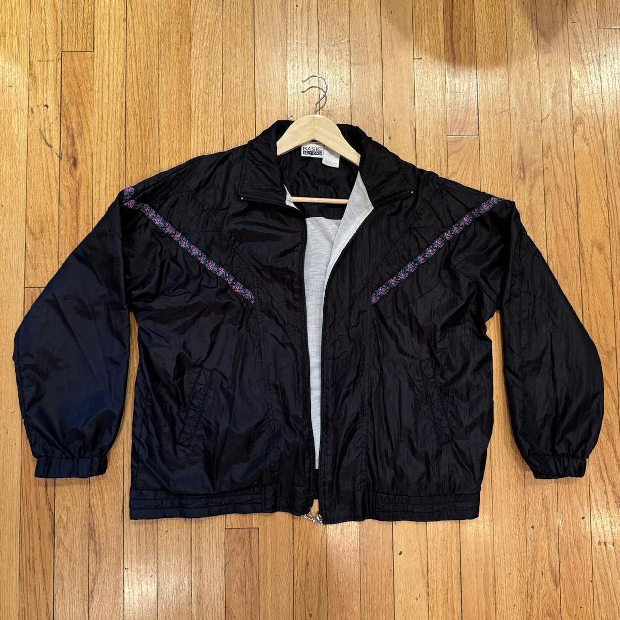Basic Editions Women's Windbreaker Jacket - Navy/… - image 1