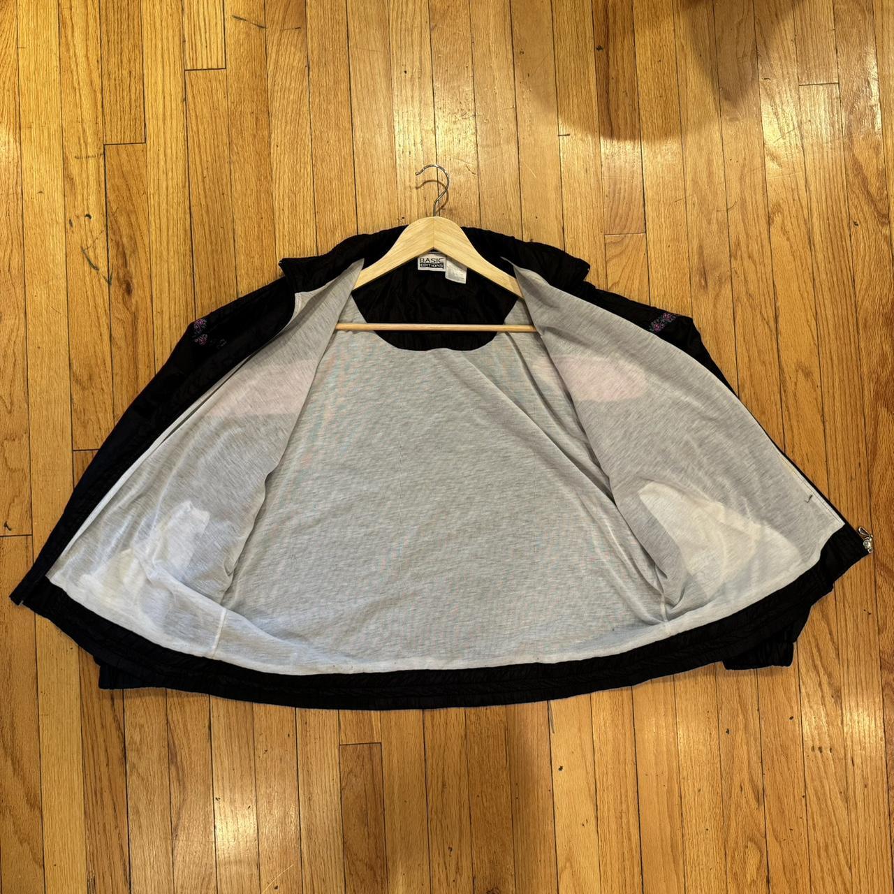 Basic Editions Women's Windbreaker Jacket - Navy/… - image 4