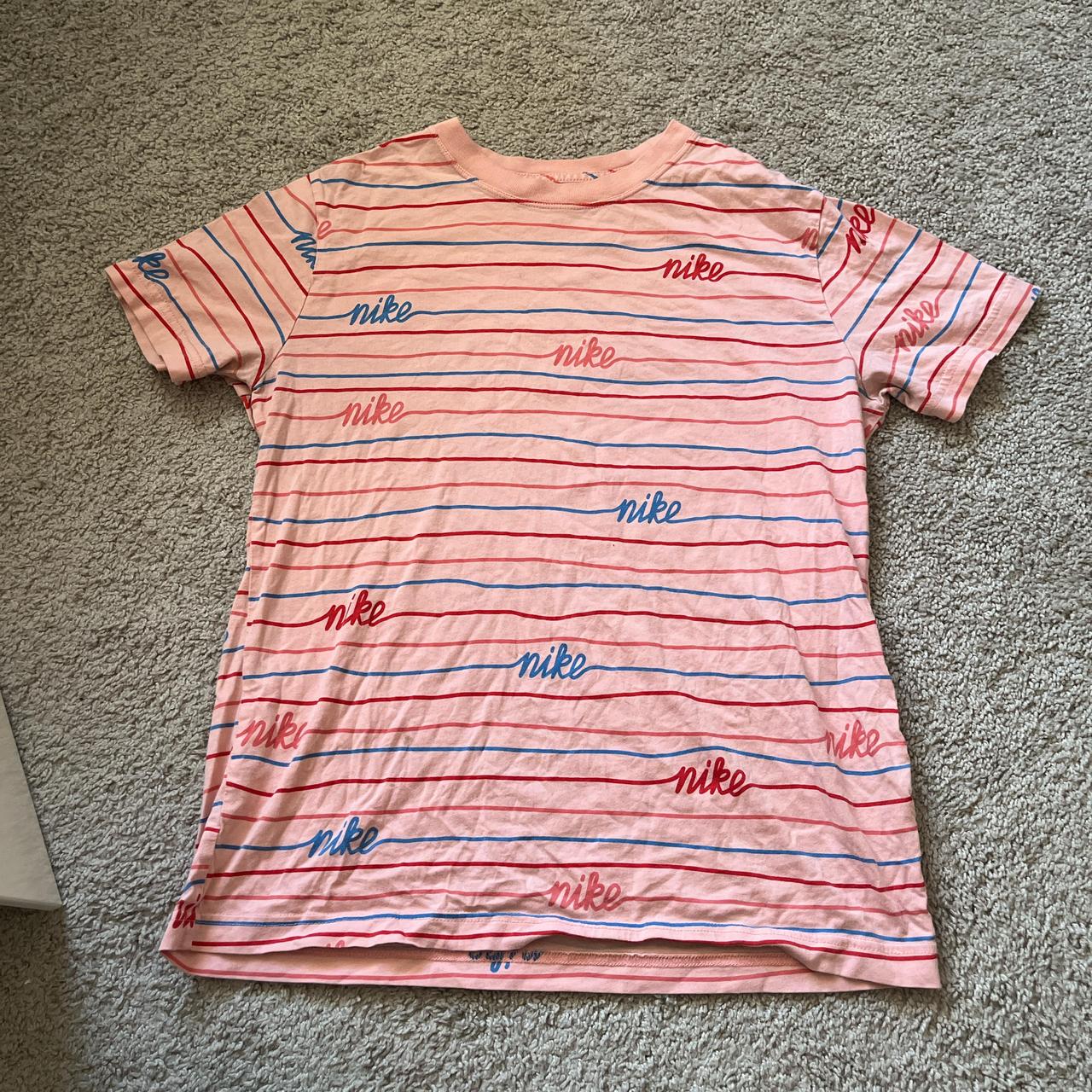 digital pink nike shirt
