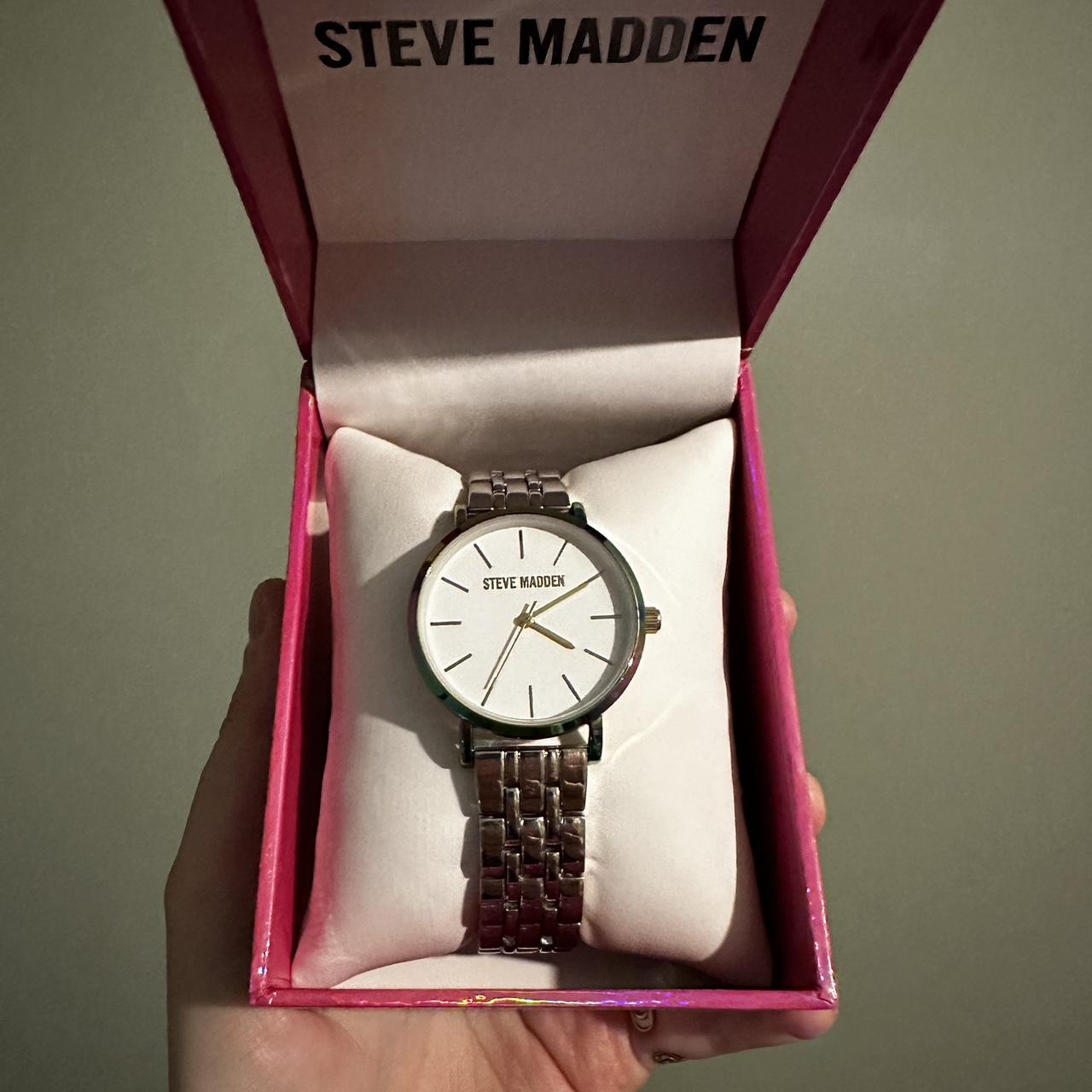 Steve Madden Women's Watch with Rainbow detail | Depop Steve Madden Women's Watch with Rainbow detail | Depop