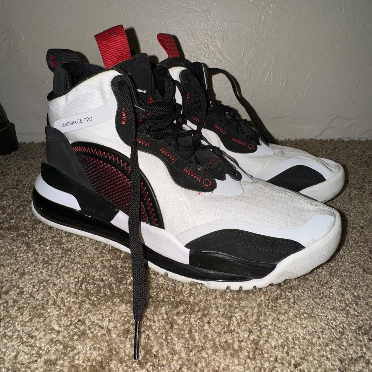 jordan aerospace 720 white gym red black