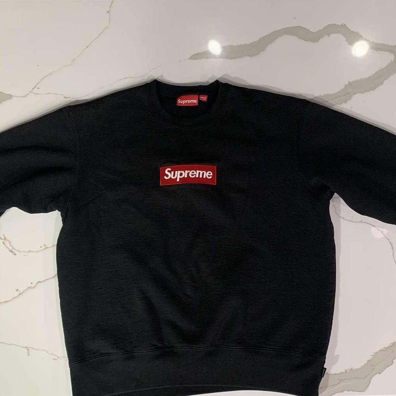 Supreme Box Logo Crewneck Black Red Size. Depop