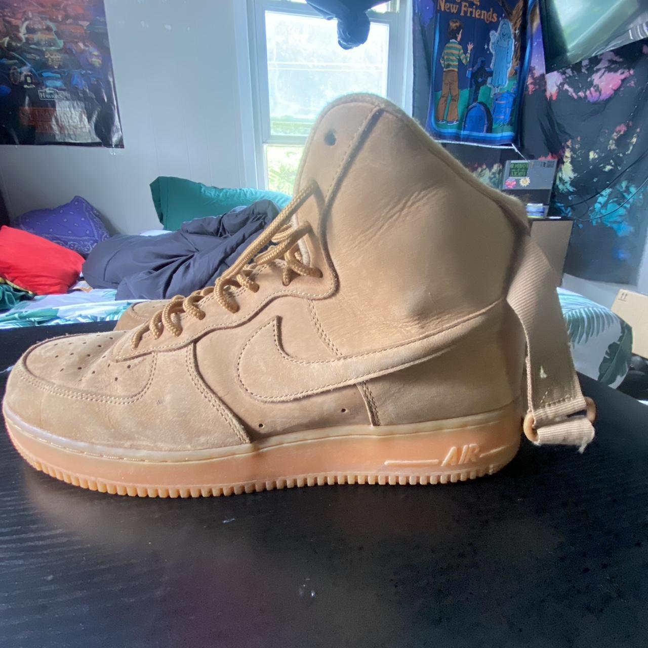 tan suede air force ones