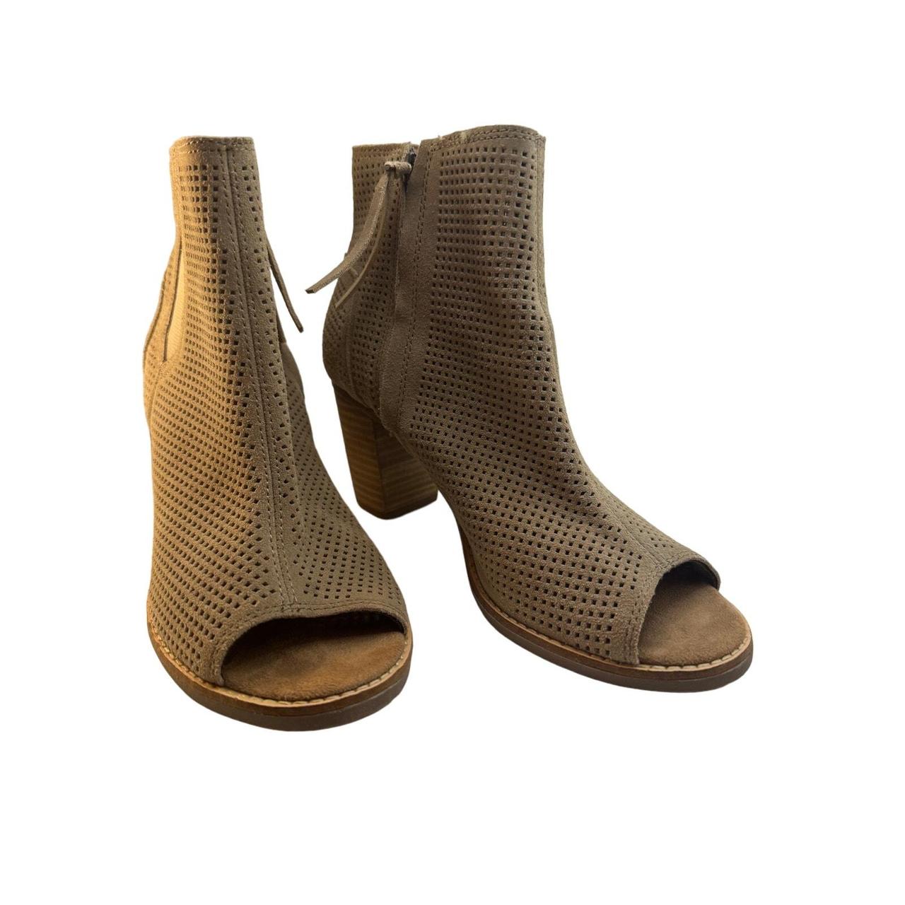 Toms open toe booties hotsell