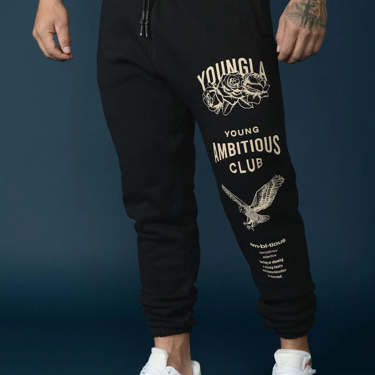 Youngla immortal joggers black XL Excellent condition - Depop