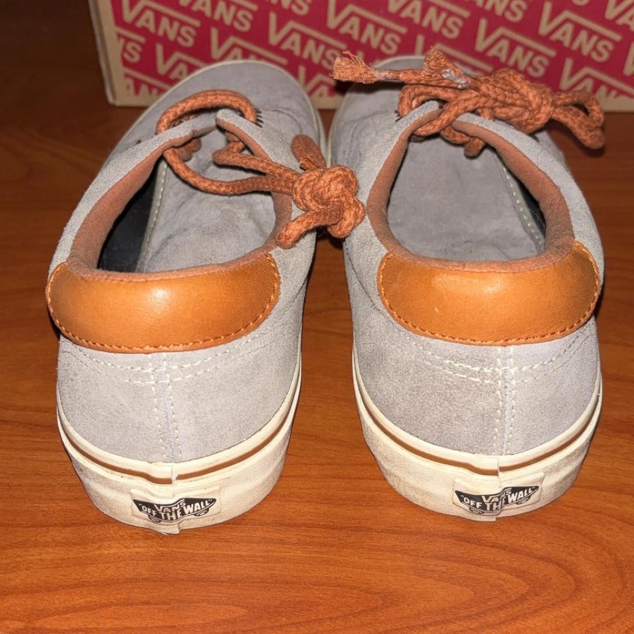 Grey and orange vans best sale