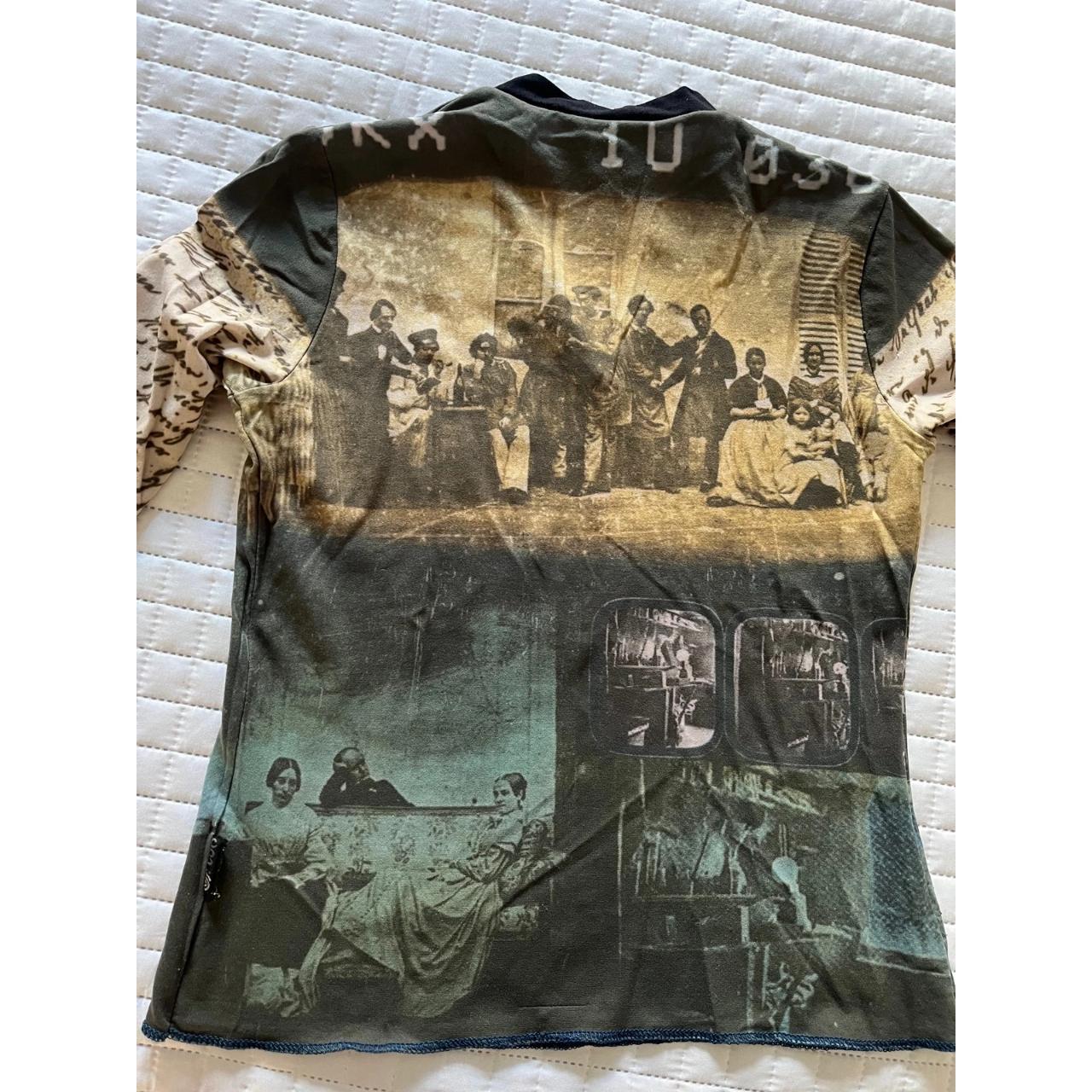 AUTHENTIC VINTAGE COP COPINE MESH PRINT TOP super | Depop