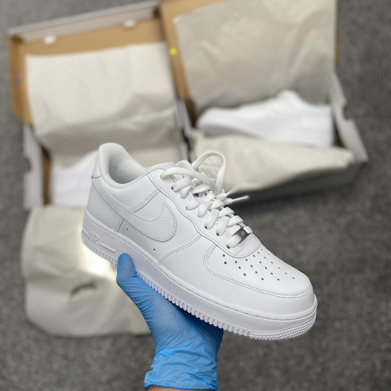 Nike Air Force 1 white trainers size 8 brand new. Depop