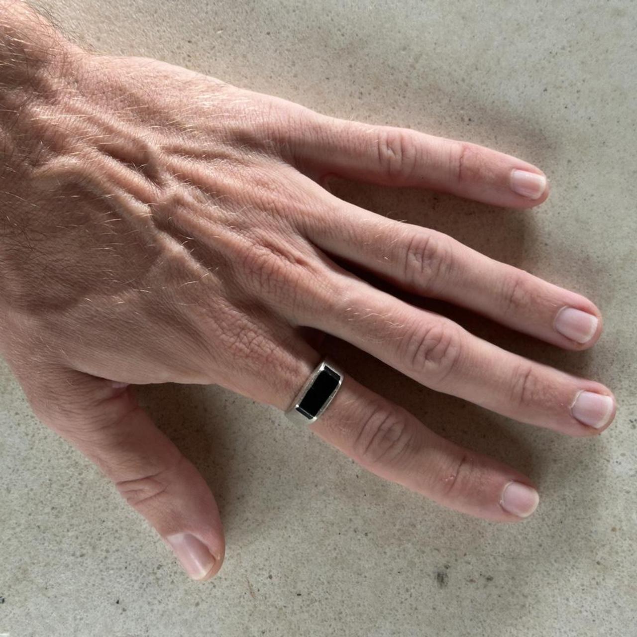 Source Unknown Men's Ring - Silver/Grey – Vintage… - image 6