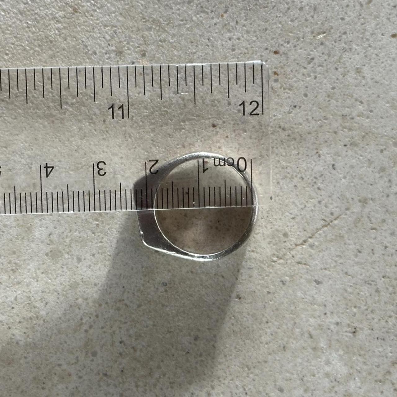 Source Unknown Men's Ring - Silver/Grey – Vintage… - image 4