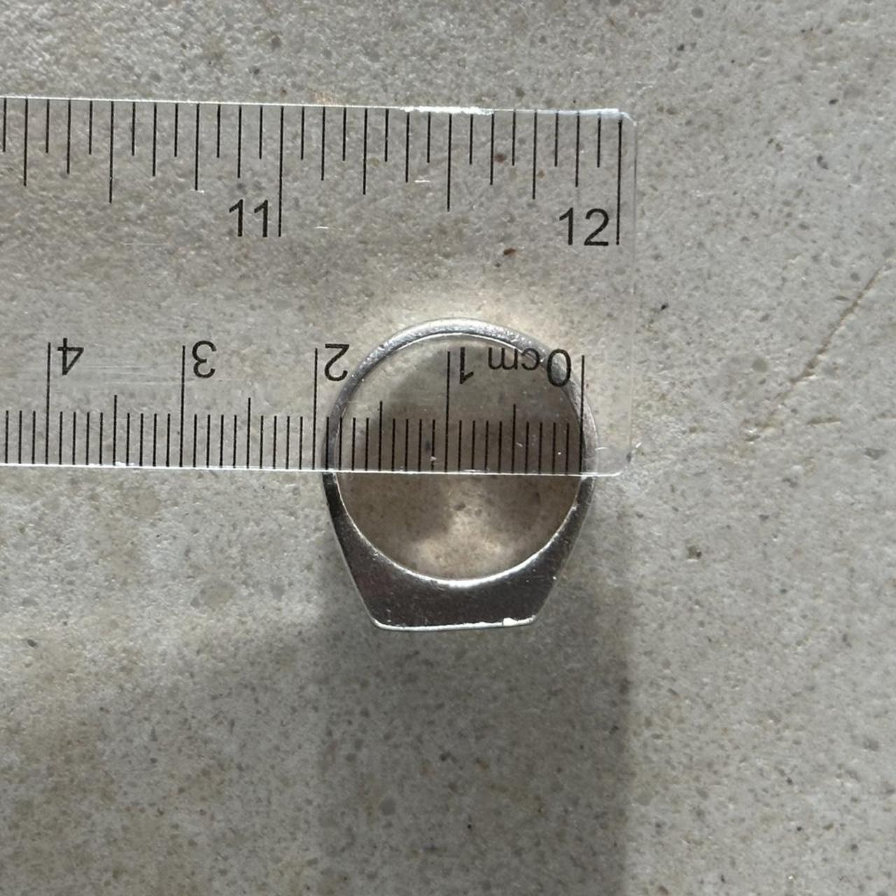 Source Unknown Men's Ring - Silver/Grey – Vintage… - image 5