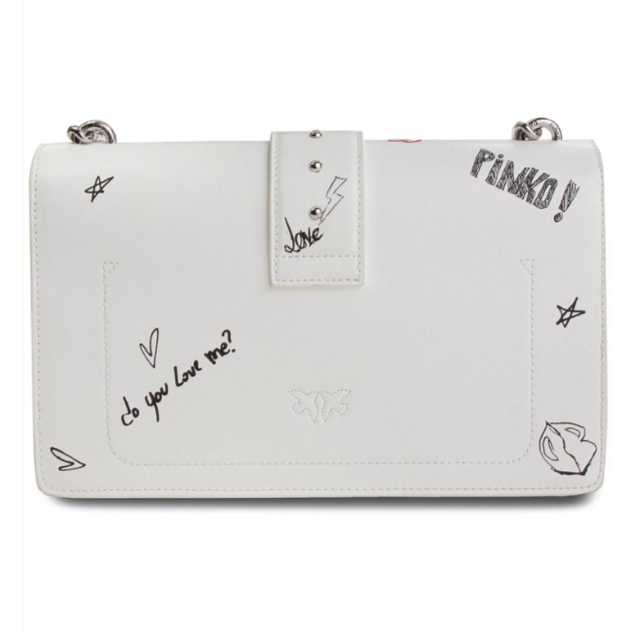 Art Pinko Graffiti Love Bag Pinko Leather Shoulderstrap Love