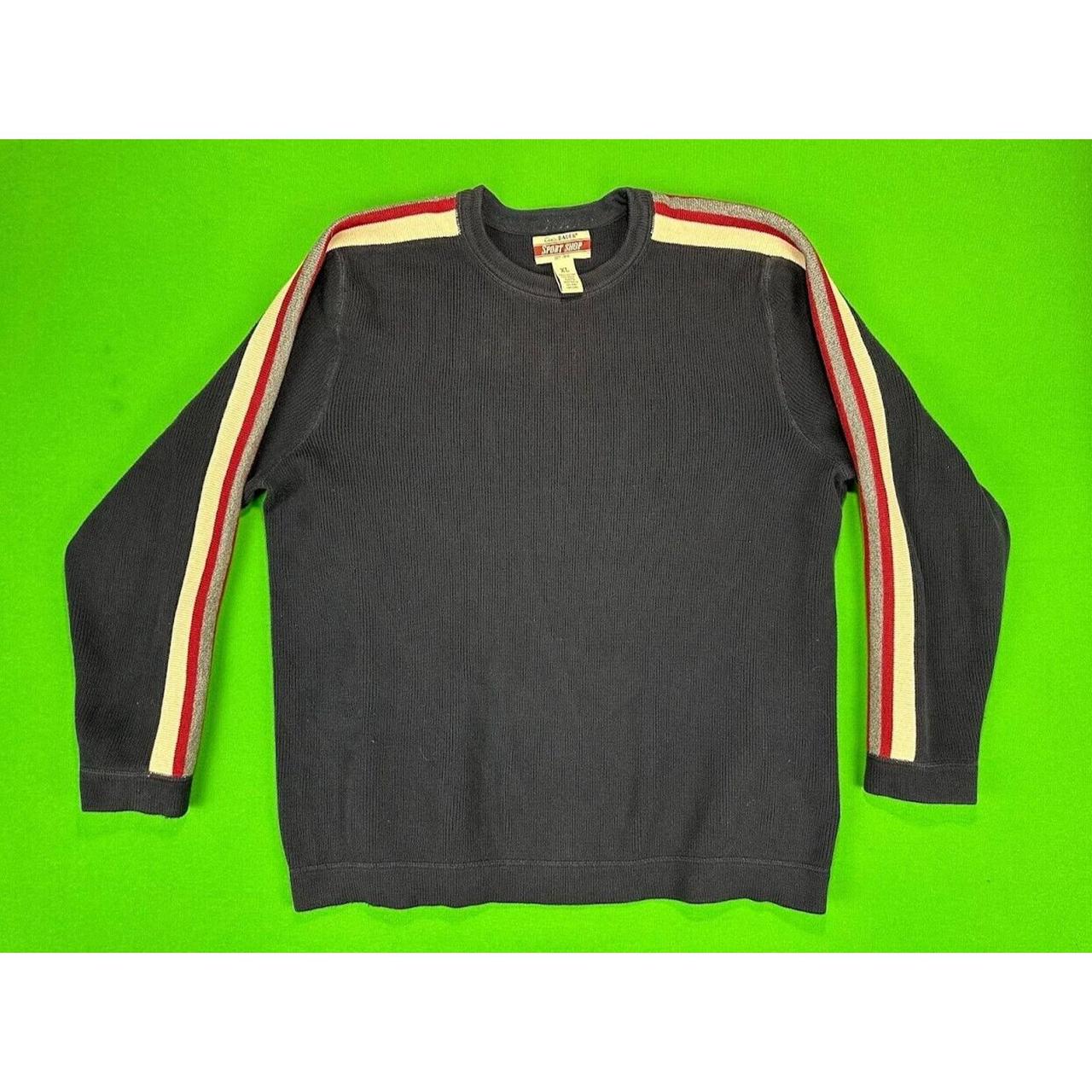 Y2K Eddie Bauer Sport Shop Sweater Men's XL Navy... - Depop