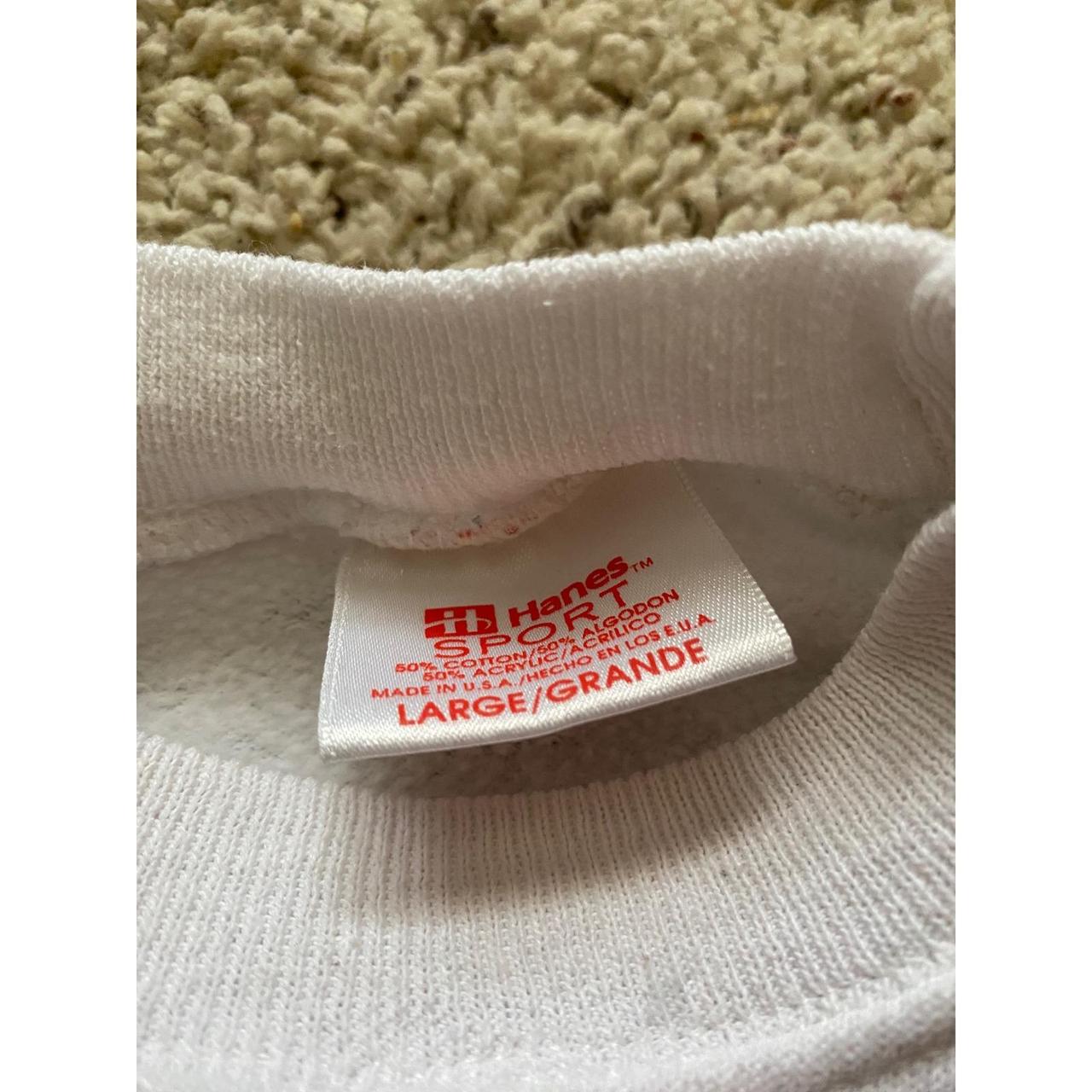 Hanes Men's Sweatshirt - White/Red - L – for lowe… - image 4