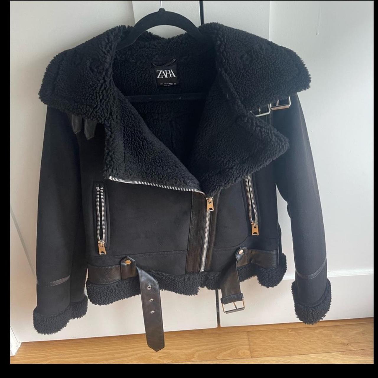 「ZARA」DOUBLE-FACEDJACKET/S (JPS) | BLACK DOUBLE FACED JACKET ZW COLLECTION - Black | ZARA United States