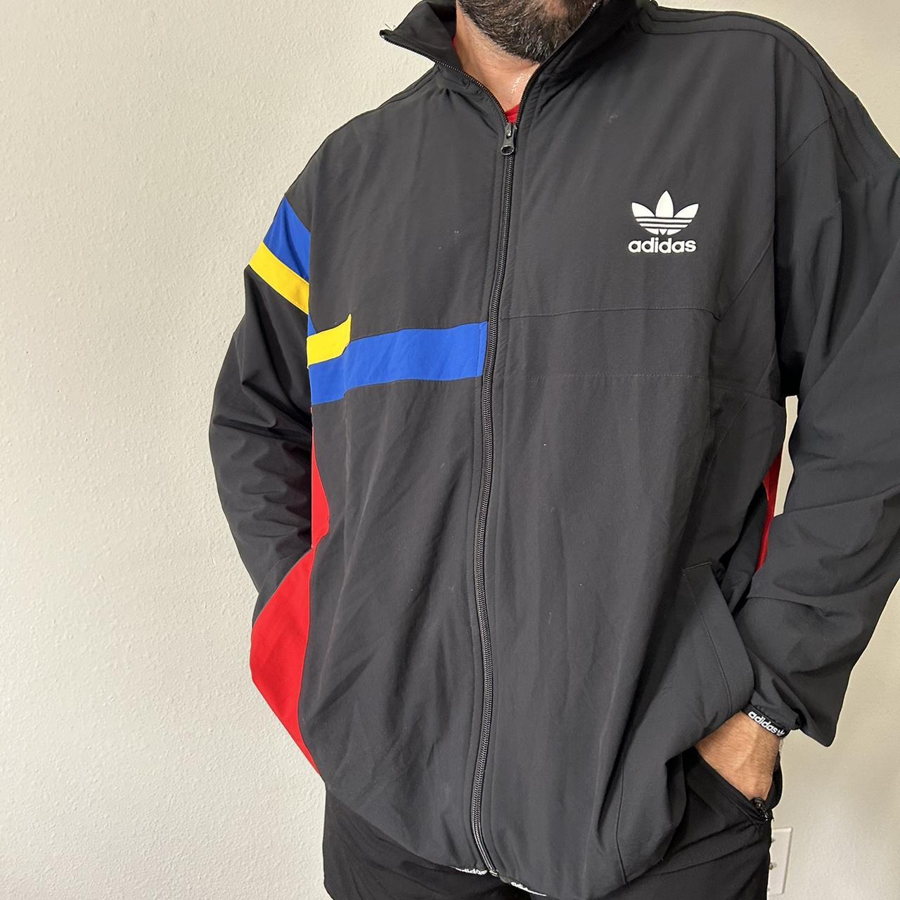 Adidas block track top online