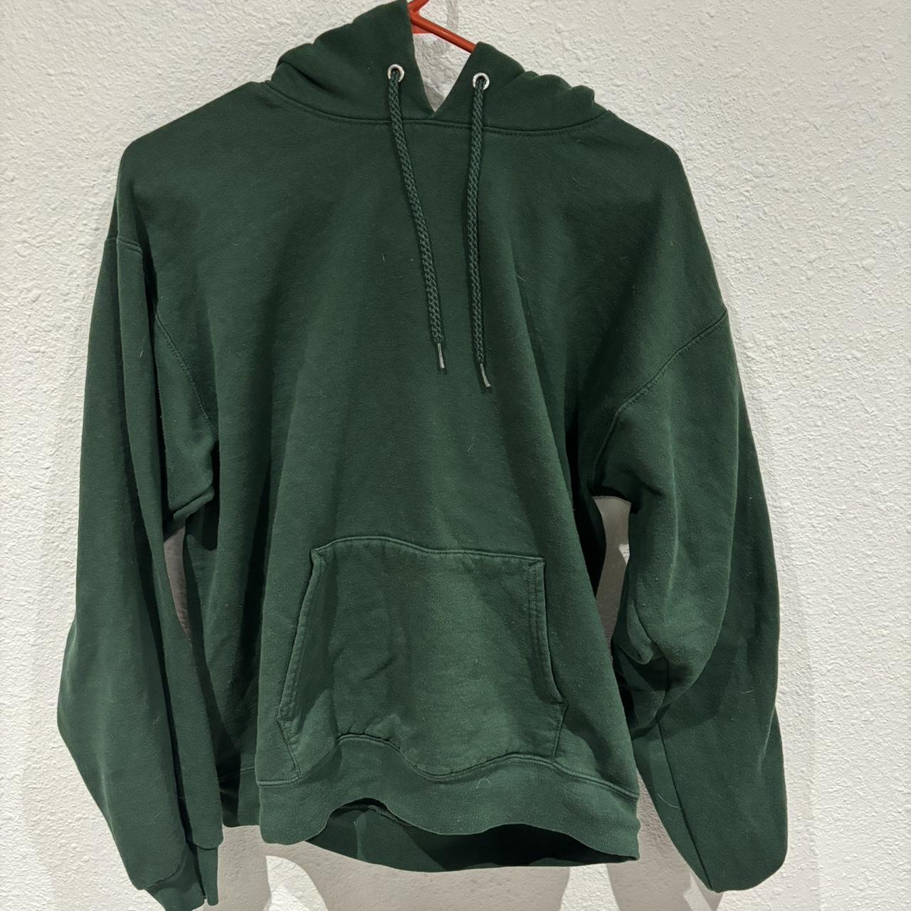 Green hanes hoodie - Depop