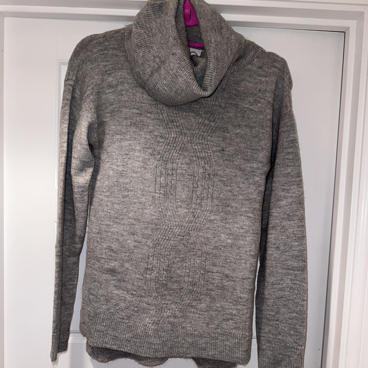 Snugg AVON Grey Nordic Roll Neck Long Sleeve... - Depop