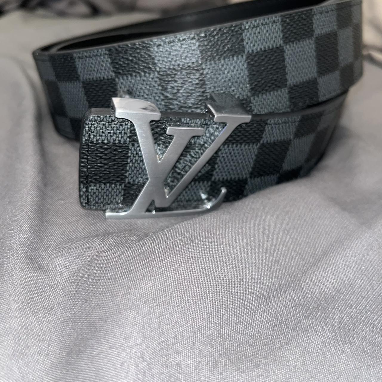 Louie vuitton LV belt size 38 waist (GENUINE BELT)... - Depop