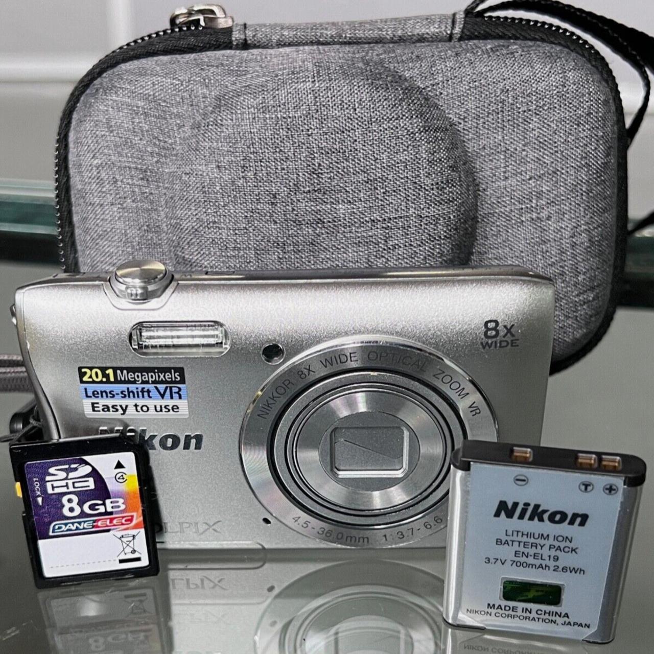 Nikon CoolPix S3700 20MP Digital Camera with... - Depop