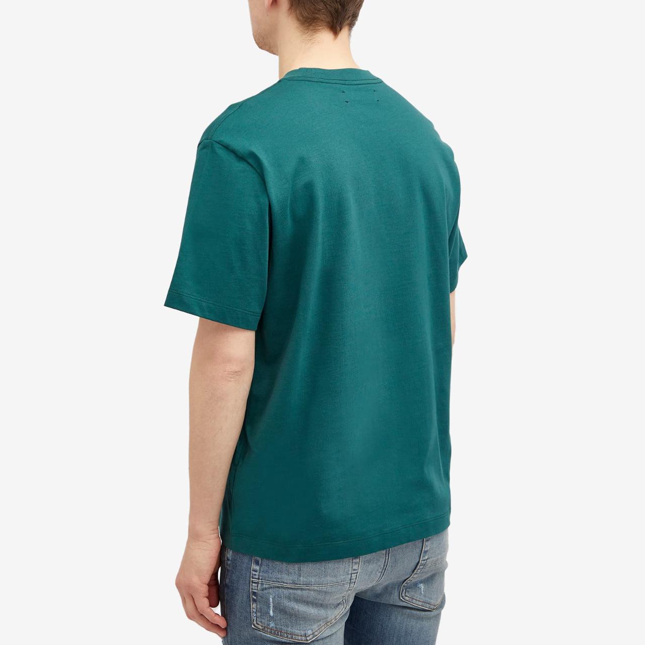 25SS new/AMIRI コットン混紡テリーTシャツ T-Shirt Green AMIRI Staggered logo T-shirt green | Depop