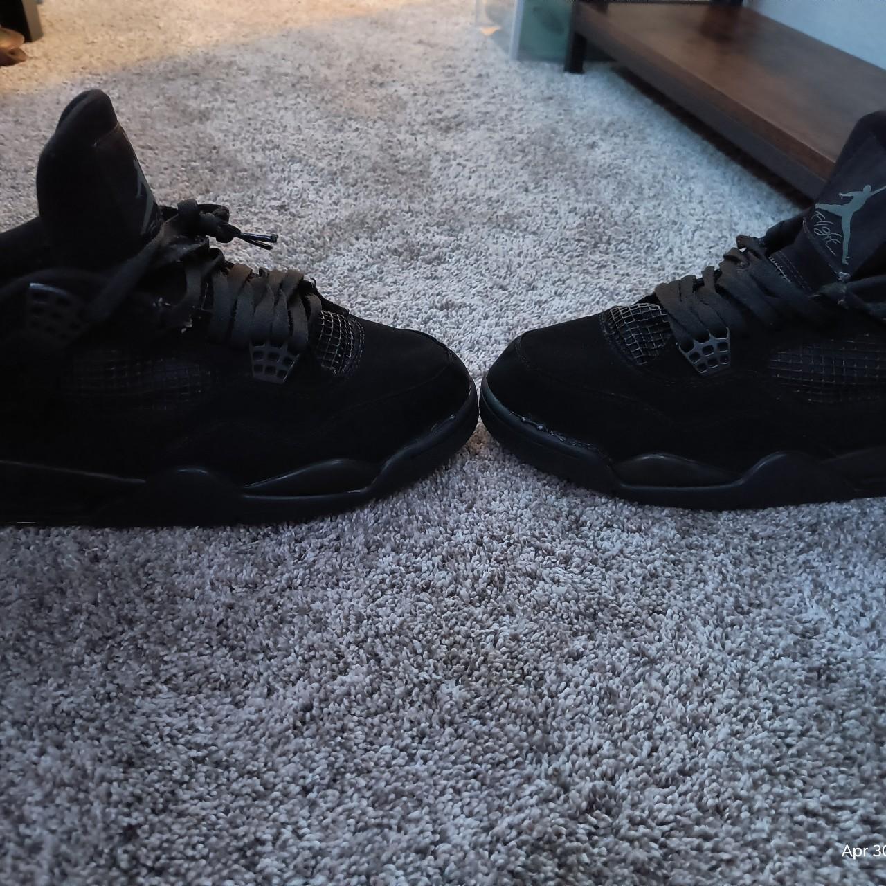 size jordan 4 black cat