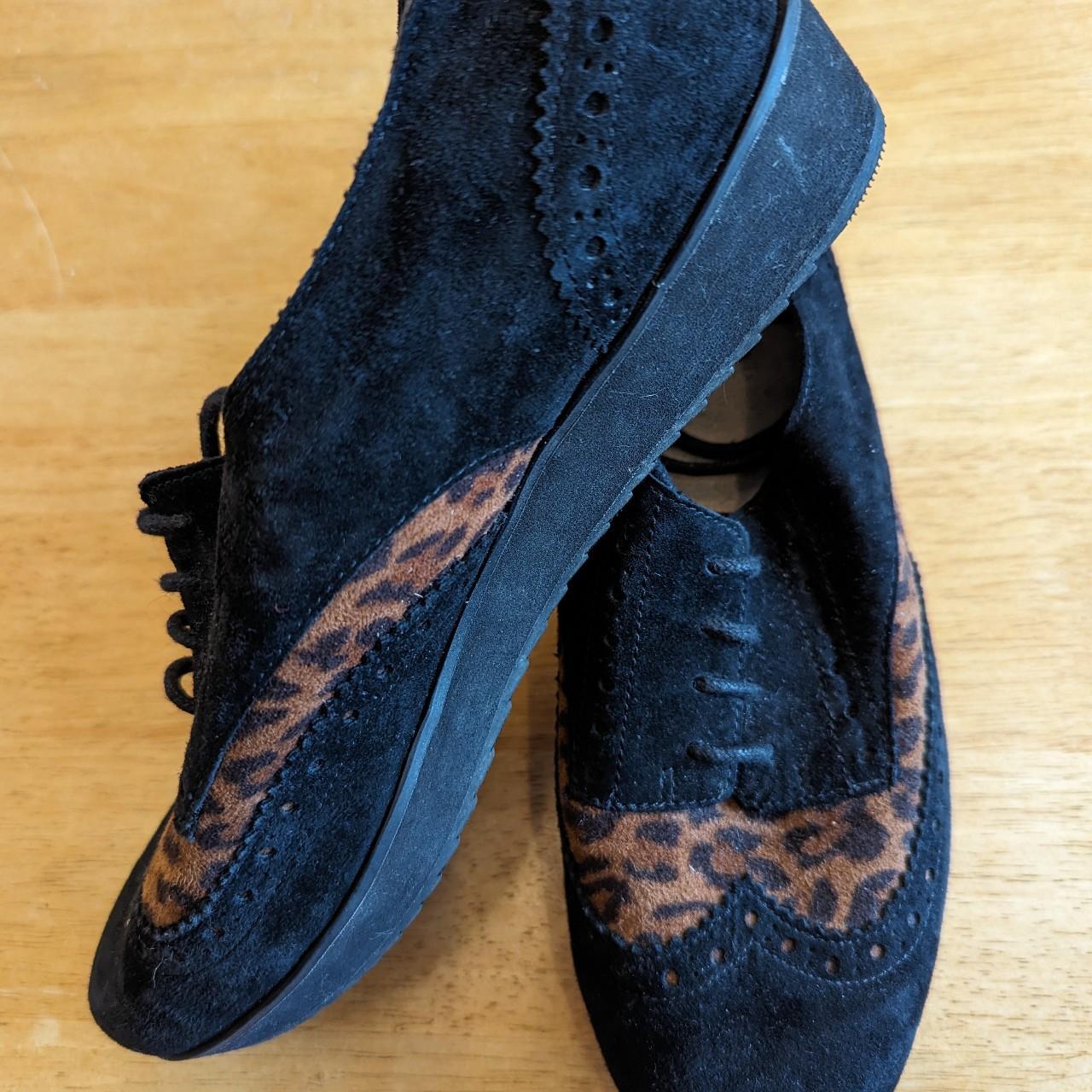 Clarks leopard on sale print brogues