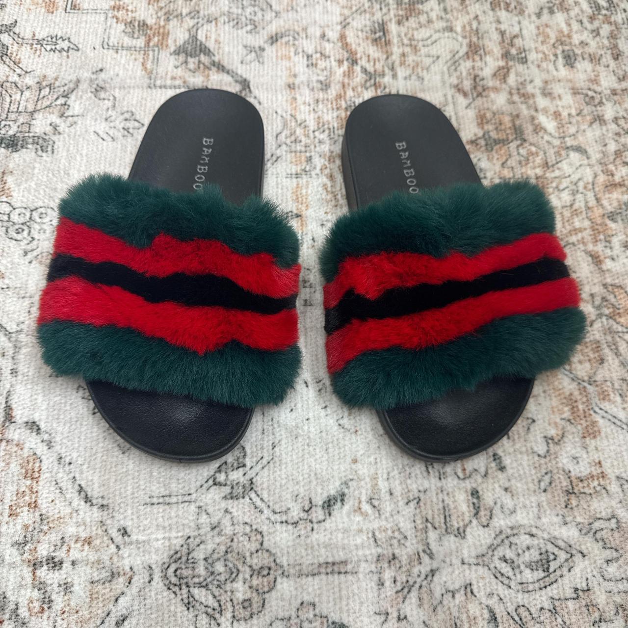 Women's Slides - Multi/Red - US 6 – Bamboo slides - image 1