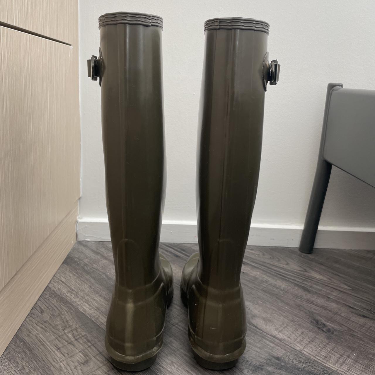 olive green hunter boots