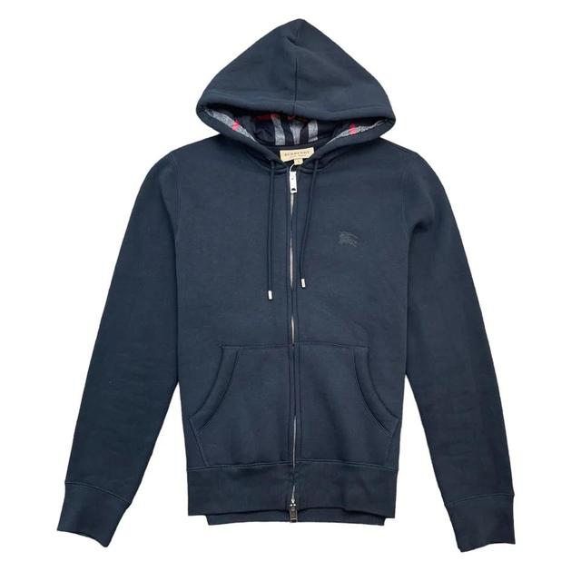 Navy blue burberry hoodie best sale