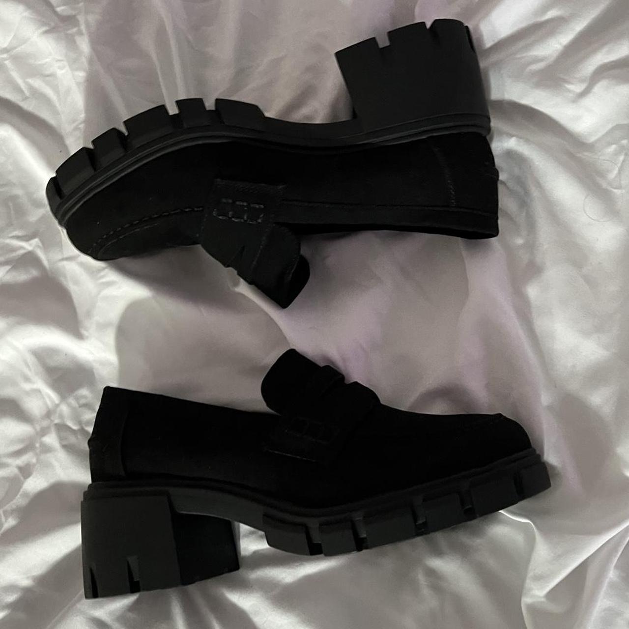 Black Chunky Platform Loafers From Asos; Brand New... - Depop