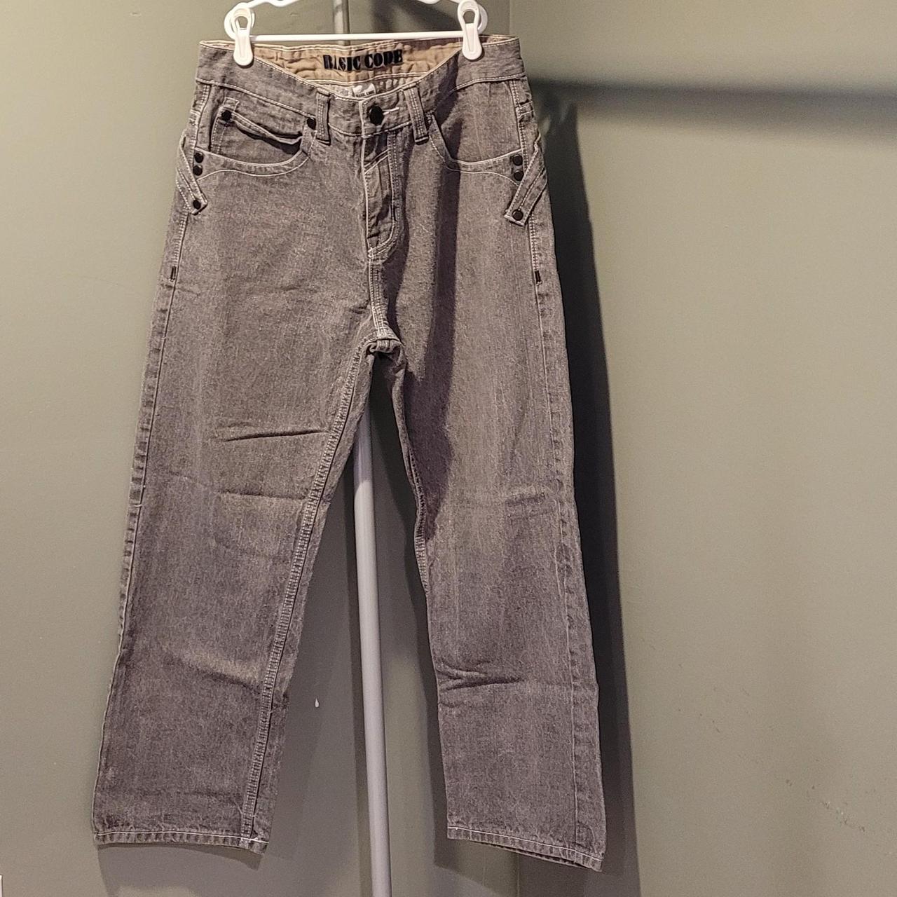 Men's Jeans - Grey/White - 34" – Basic Code Men's… - image 1