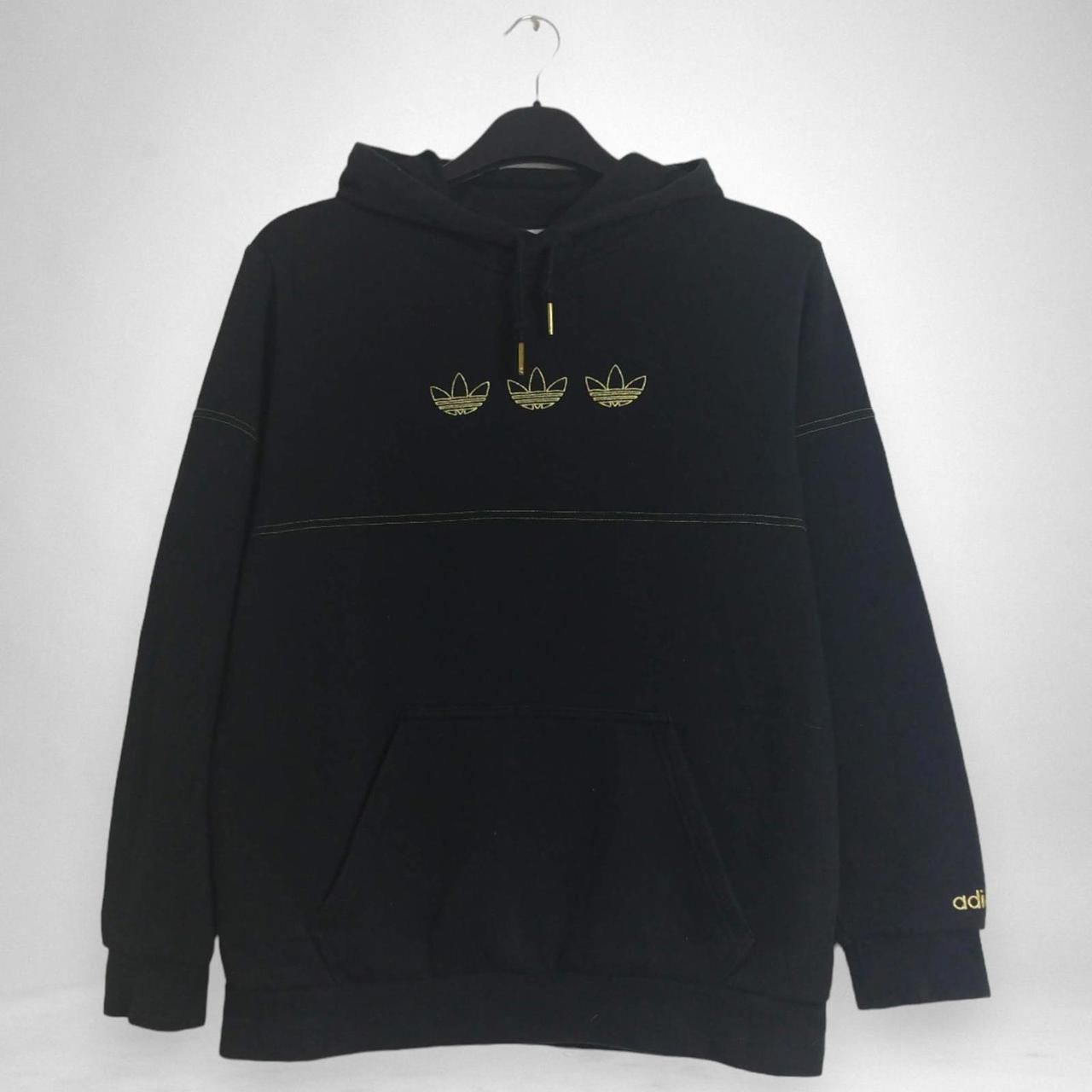 Adidas black and gold sweatshirt best sale