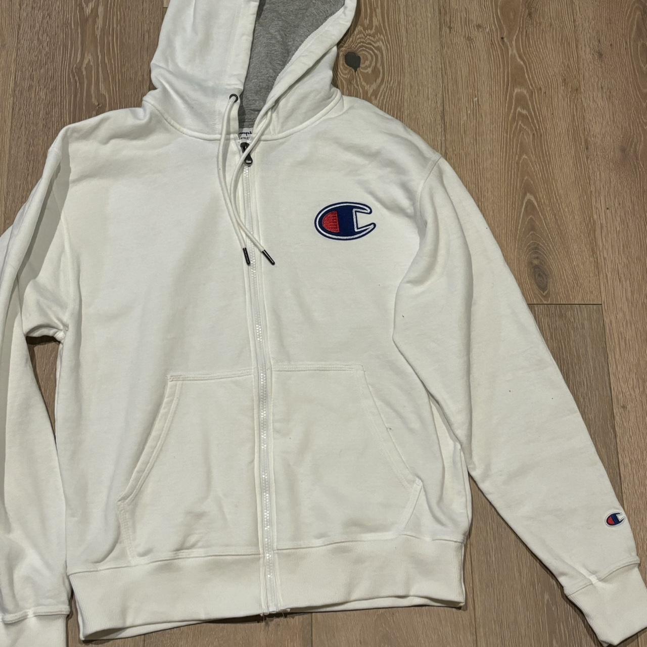 white champion zip up hoodie never used