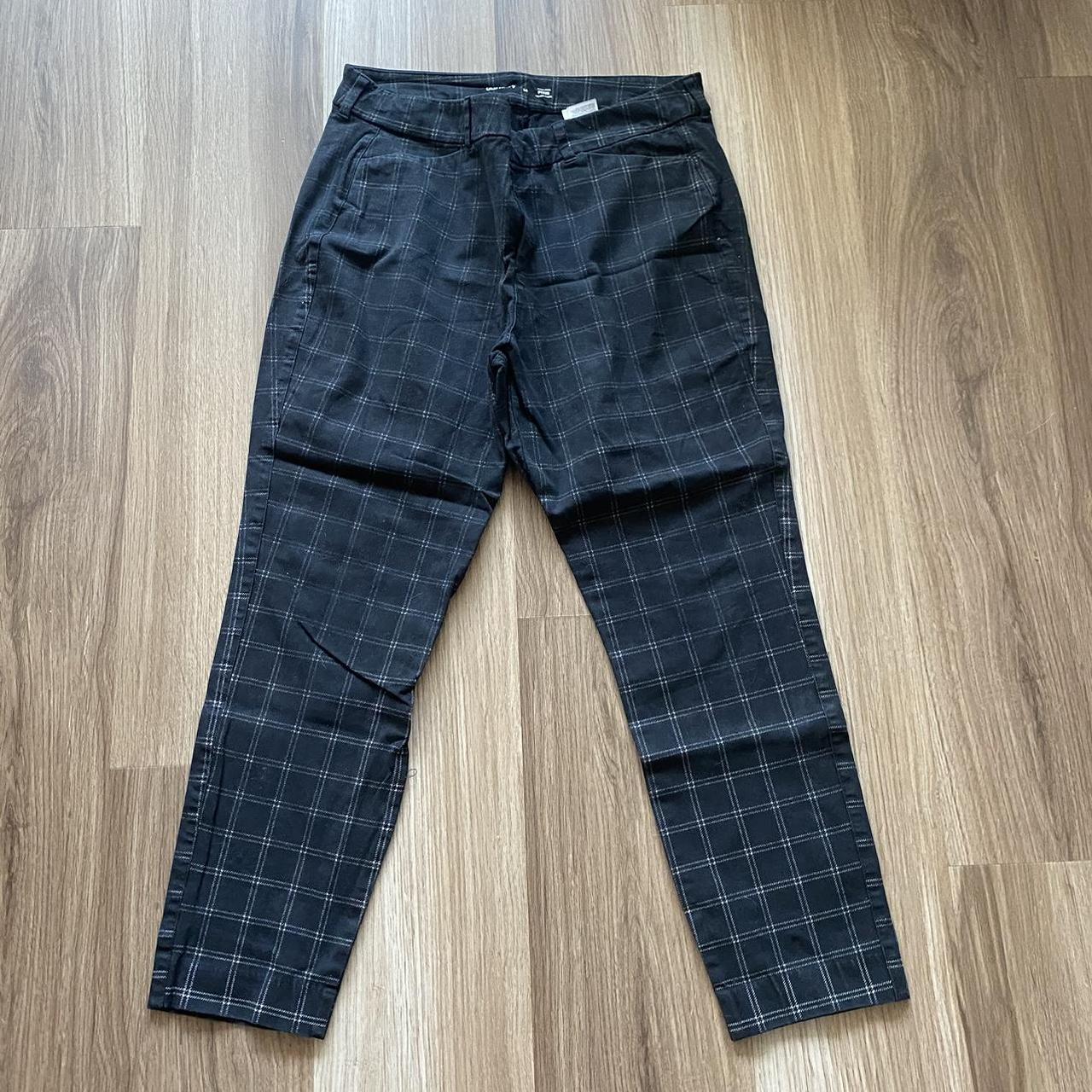 Grid Pixie Pants Black high waisted Old Navy Pixie... - Depop