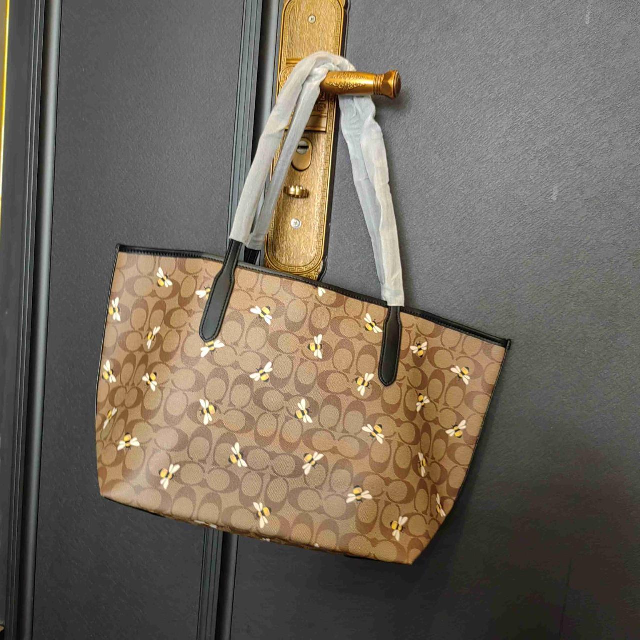 Coach City Tote In 2024 Signature Canvas With Bee Print