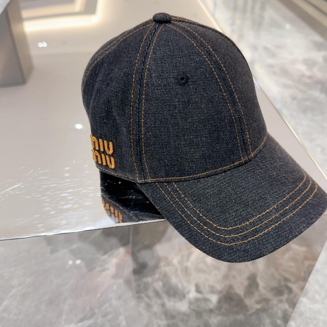 MIU MIU | DENIM & CORDUROY BASEBALL CAP GREY キャップ UNISEX Miu Miu Denim And Corduroy Baseball Cap in Gray | Lyst