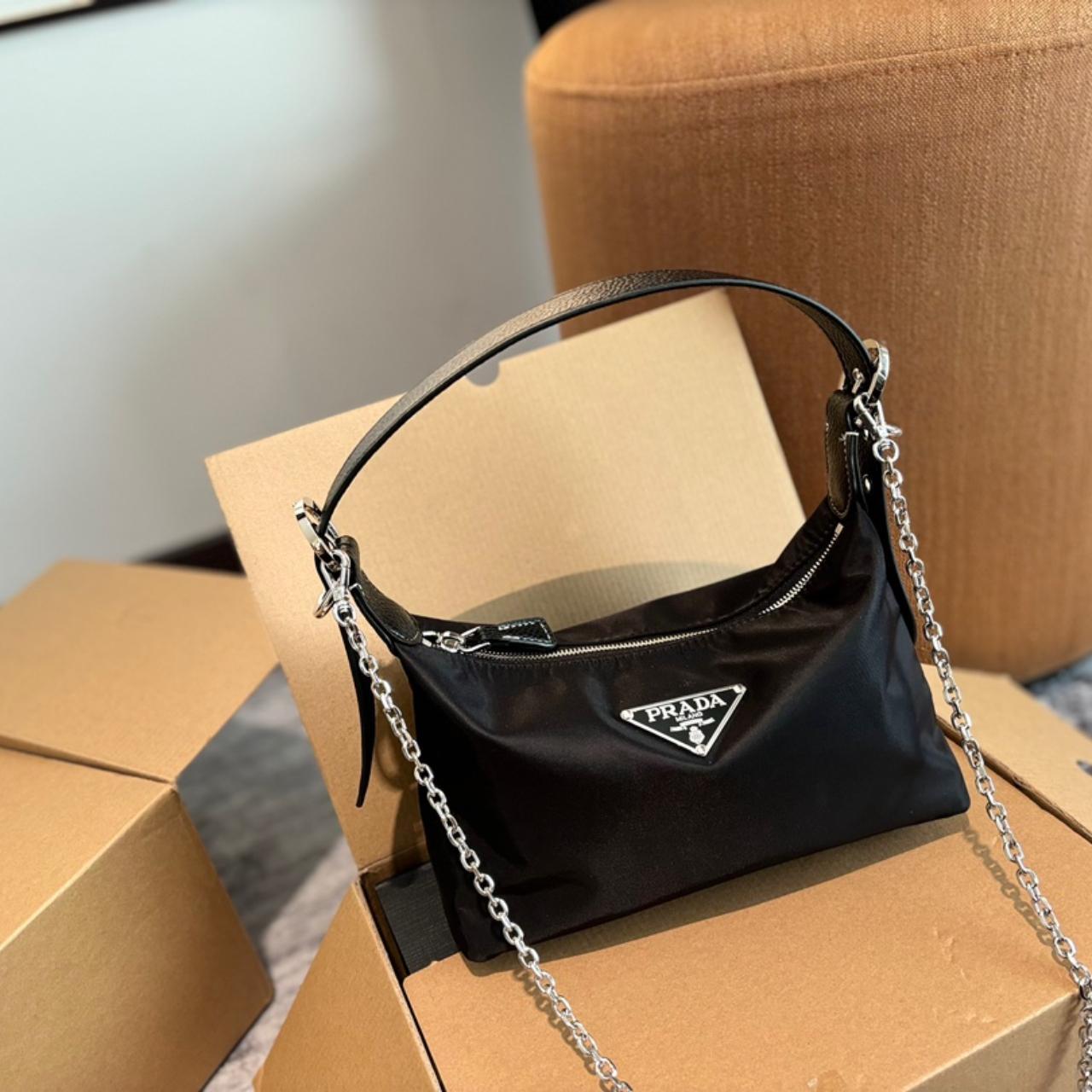 Size 27.14 PRADA dumpling bag Vintage elegance full | Depop