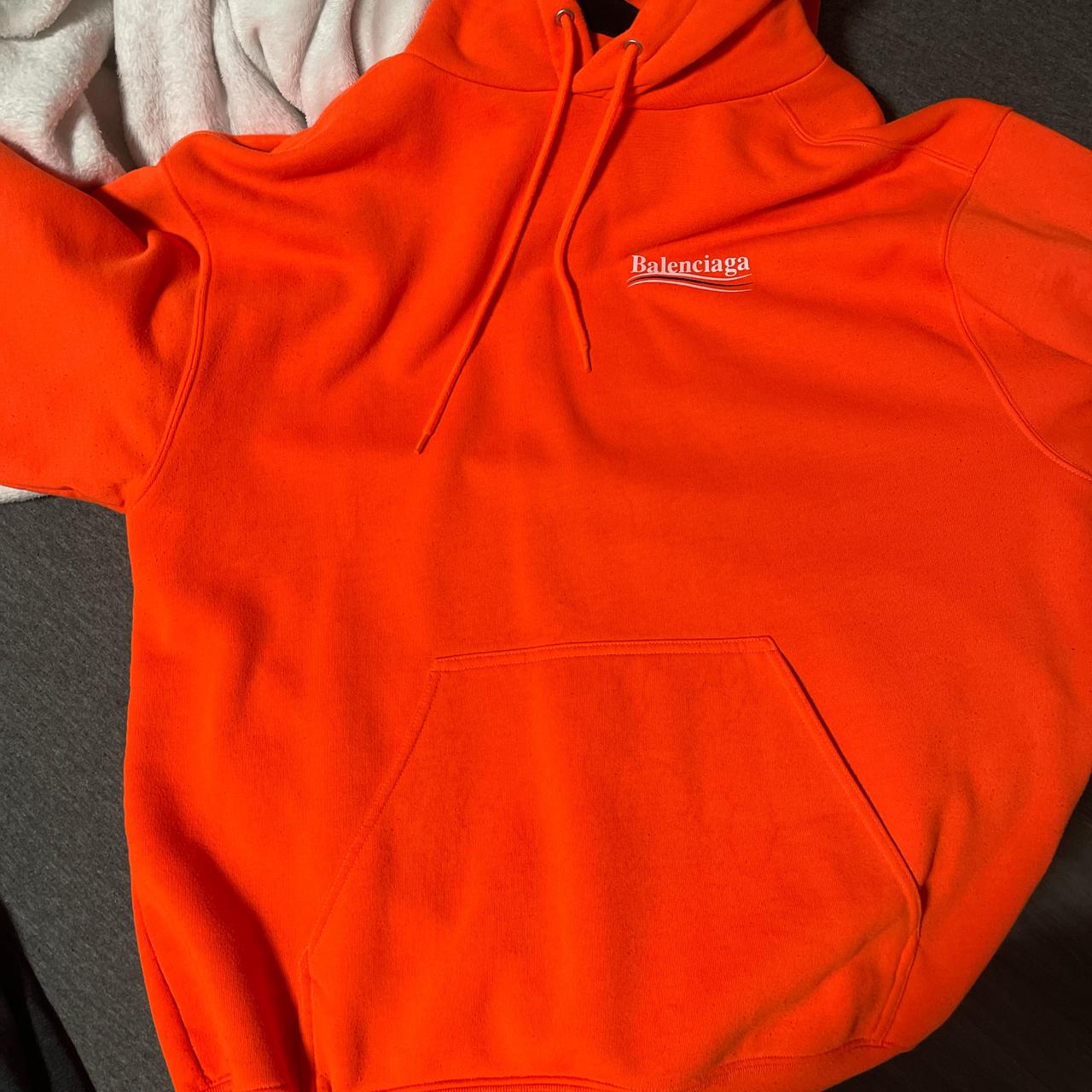 Orange balenciaga hoodie