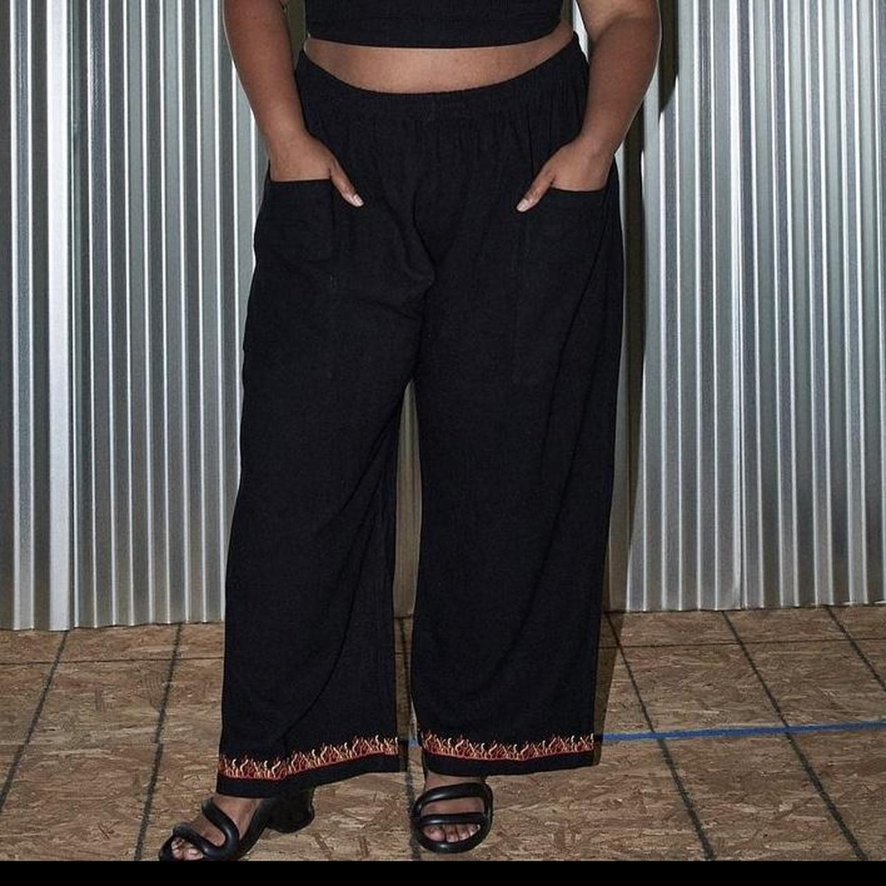 Fashion Brand Company flaming linen pocket pants.... Depop