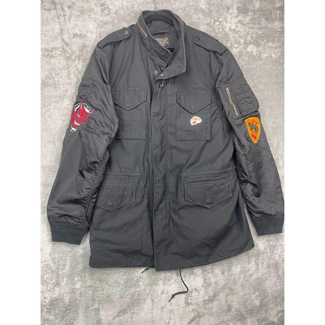 Alpha Industries M65 Black Field Jacket 3XL Stock. Depop